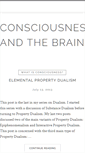 Mobile Screenshot of consciousnessandthebrain.com